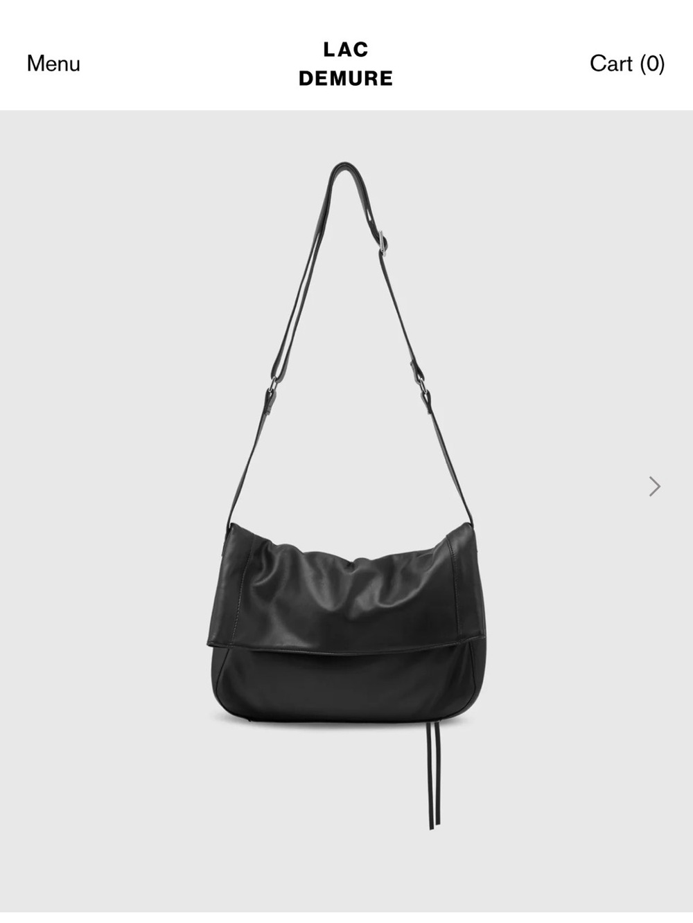 Lac Démure ‘Gorm’ Cross-Body Buttery Leather Shoulder Bag NWT! Sold out